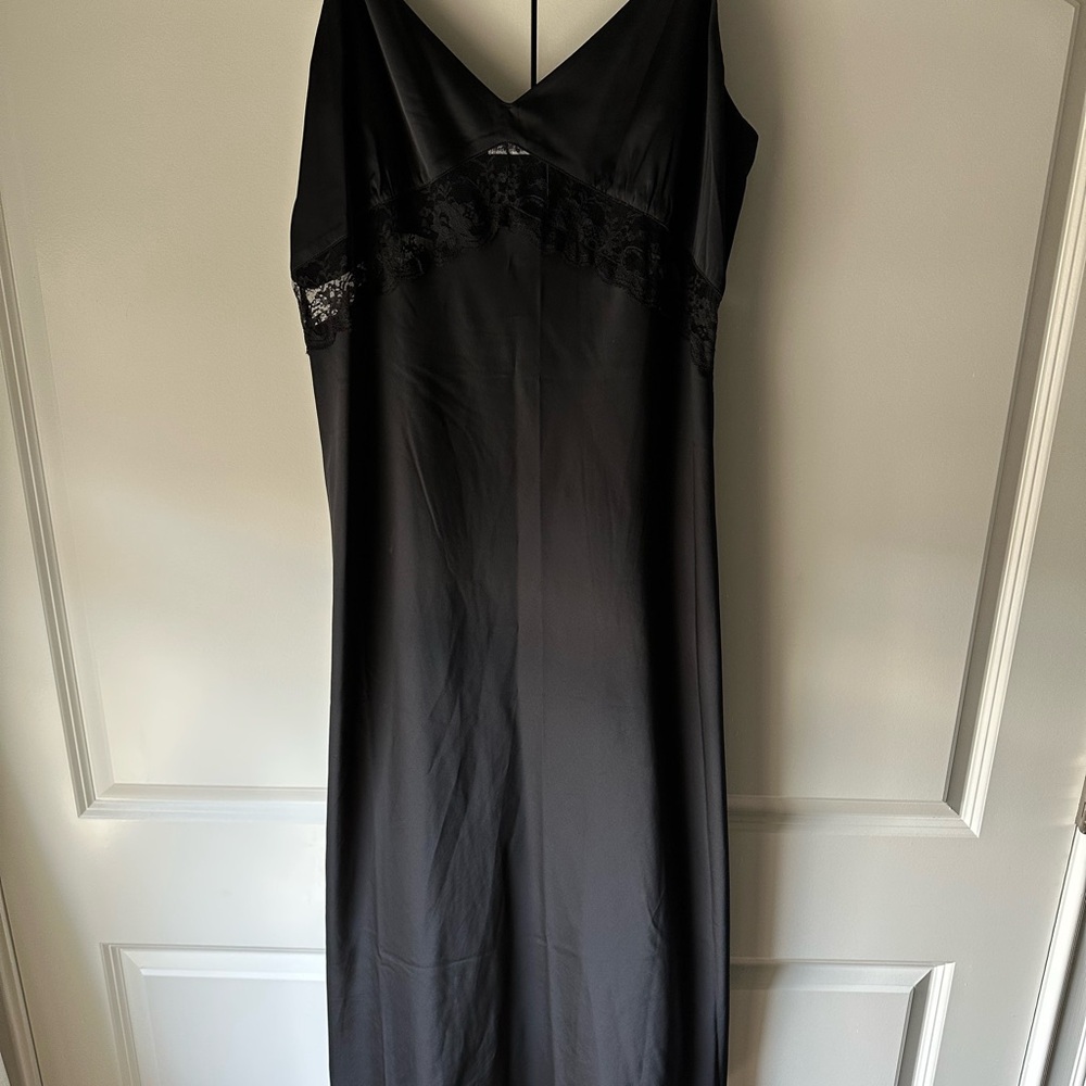 Elegant Black Slip Dress